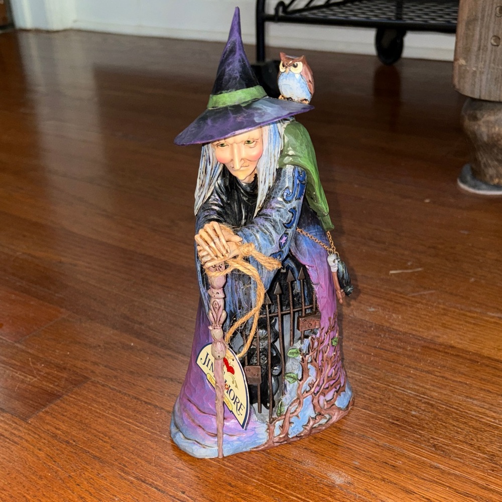 Jim Shore “Wickedness Awaits” Gate Scene Evil Witch 2015 Retired NIB